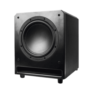 Powered slot subwoofer with 10in driver