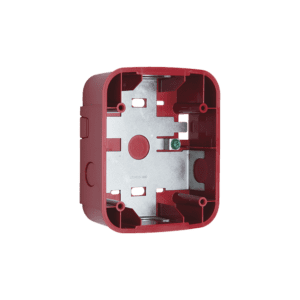 Red surface mount back box for wall installations