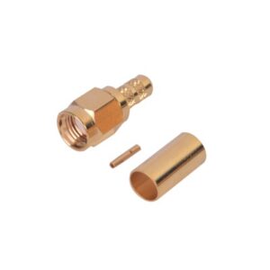 Reverse Polarity SMA Male connector to crimp on RG-142/U cable