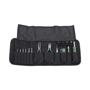 Tool Kit in Portable Case (Screwdrivers + Tweezers + Tips + Handle).